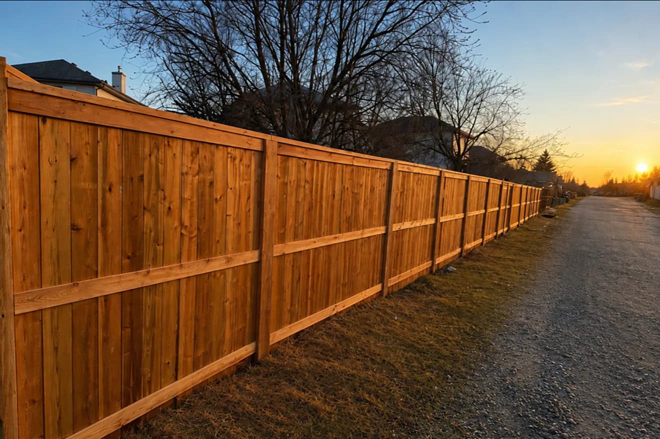 Wood Fences by A Class Fencing in Calgary